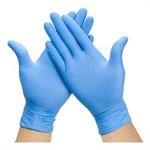 GUANTI NITRILE BLU L 100PZ